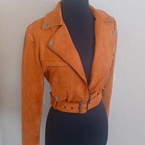 Carmel Suede Moto Jacket
